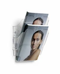 Durable FLEXIPLUS Présentoir à livres 2 étagères Transparent (Durable FLEXIPLUS 2 A5 Portrait Clear)