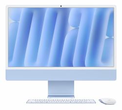 Apple iMac Apple M M4 59,7 cm [23.5"] 4480 x 2520 pixels PC All-in-One 16 Go 256 Go SSD macOS Sequoia Wi-Fi 6E [802.11ax] Bleu (24 INCH IMAC M4 10C CPU 10C GPU - 16GB 256SSD BLUE)