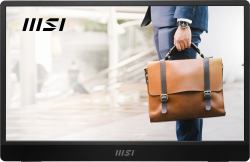 MSI PRO MP161 E2U portable TV/monitor Portable monitor Black 39.6 cm [15.6"] LED 1920 x 1080 pixels (MSI PRO MP161 E2U)