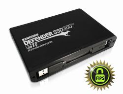 iStorage Kanguru DEFENDER SSD350 2 To Micro-USB B 3.2 Gen 1 [3.1 Gen 1] Noir (2TB Kanguru Defender SSD350 - Encrypted USB3 Solid State Drive [FIPS 140-2])