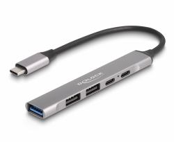 DeLOCK 64298 laptop dock/port replicator Wired USB 3.2 Gen 2 [3.1 Gen 2] Type-C Grey 
