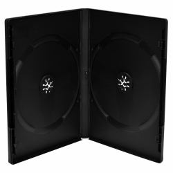 MediaRange BOX12-M étui disque optique Boîtier DVD 2 disques Noir (CD/DVD Storage Media Case - 2pcs, Plastic, Black - Warranty: 12M)