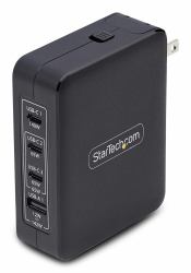 StarTech.com 140W USB-C Wall Charger, 3x USB-C/1x USB-A, PD 3.1 International GaN Power Adapter for MacBook/Dell XPS/Inspiron (140W USB-C WALL CHARGER GAN - POWER ADAPTER PD 3.1 USB-C/USB-A)