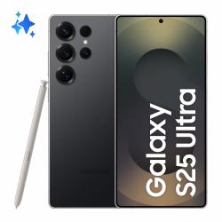 Samsung Galaxy S25 Ultra 17,5 cm [6.9"] Double SIM Android 15 5G USB Type-C 12 Go 256 Go 5000 mAh Noir, Titane (SAMSUNG S25 ULTRA 5G S938/DS TITANIUM BLACK 12/256GB)