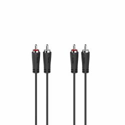 Hama 00205258 audio cable 3 m 2 x RCA Black (Hama 00205258 lydkabel 3 m 2 x RCA Sor)