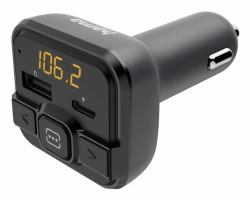 Hama 00014170 FM transmitter 87.6 - 107.9 MHz Black (HAMA FM-transmitter Bluetooth USB-C)