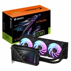 GIGABYTE AORUS GeForce RTX 5080 XTREME WATERFORCE 16G Graphics Card - 16GB GDDR7, 256bit, PCI-E 5.0, 2805MHz Core Clock, 3 x DP 2.1a, 1 x HDMI 2.1b, NVIDIA DLSS 4, GV-N5080AORUSX W-16GD (AORUS RTX ...