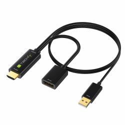 techly ICOC HDMI-DP12A60 câble vidéo et adaptateur HDMI Type A [Standard] DisplayPort Noir 