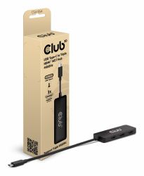 CLUB3D CSV-1554 station d'accueil USB Type-C Noir 