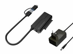 Conceptronic ABBY21B changeur de genre de câble USB Type-A SATA 22-pin Noir 