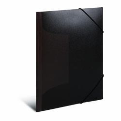 HERMA 19513 fichier Polypropylène [PP] Noir A3 (Herma 3-klap ekastikmappe PP A3 transp)
