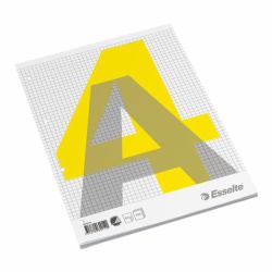 Esselte Glued Pad A4 bloc-notes 100 feuilles Gris, Blanc, Jaune (Esselte - pude - A4 - 100 ark)