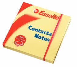 Esselte 83003 Post-it Carré Jaune 100 feuilles Auto-adhésif (Esselte Contacta Notes 75x75 mm gul)
