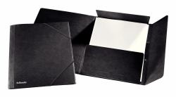 Esselte 623402 fichier Carton Noir A4 (Folder A4 3-Flap Blk25 **25-pa)
