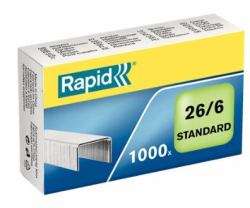 Rapid 24861300 agrafe Pack d'agrafes 1000 agrafes (Rapid hÃ¦fteklammer Standard 26/6 t/20)