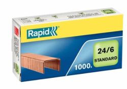 Rapid 24855700 agrafe Pack d'agrafes 1000 agrafes (Rapid hÃ¦fteklammer Standard 24/6 t/20)