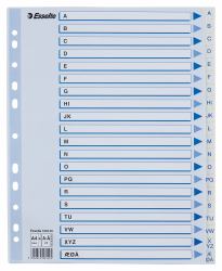 Esselte 100149 intercalaire de classement Polypropylène [PP] Blanc (Esselte Register PP A4 Maxi A-Ã hvid)