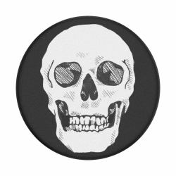 PopSockets Shaky Bones White (PopSockets PopGrip - fingergrip/stÃ¸tte)