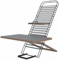 Mousetrapper Standfriend Sit/Stand Desk Grey (Mousetrapper Standfriend - bÃ¦rbar PC/t)
