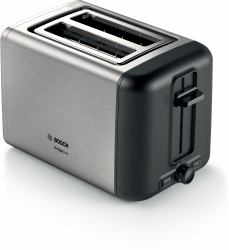 Bosch TAT3P420DE grille-pain 2 part[s] 970 W Noir, Argent (Bosch DesignLine TAT3P420DE - brÃ¸drist)