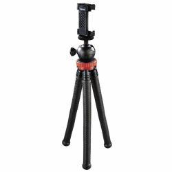 Hama "FlexPro" trépied Smartphone/action caméra 3 pieds Noir, Rouge (Hama Stativ FlexPro fÃÂ¼r Smartphone, G)