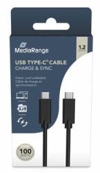 MediaRange MRCS214 câble USB USB 3.2 Gen 1 [3.1 Gen 1] 1,2 m USB C 10 Gbit/s 100 W Noir 