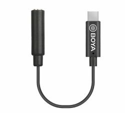 BOYA BY-K4 câble audio 3,5mm USB Type-C Noir 