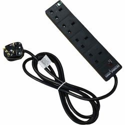 CNL 4W UK 13A SURGE PROTECT Bk 2M Lead