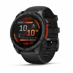 Garmin Fenix 8 3,56 cm [1.4"] AMOLED 47 mm Numérique 454 x 454 pixels Écran tactile Noir Wifi GPS [satellite] (Garmin Fenix 8 47Mm Slate Gray)