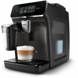 Philips Série 2300 SilentBrew Noir / Gris perle EP2334/10 Machine expresso broyeur, 4 boissons carafe LatteGo (Philips EP 2334/10)