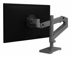 Ergotron LX Pro Series 45-695-293 support d'écran plat pour bureau 86,4 cm [34"] Gris foncé (LX PRO ARM SINGLE DISPLAY TALL - POLE DIG)