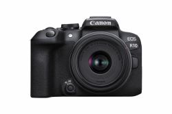 Canon EOS R10 + RF-S 18-45mm F4.5-6.3 IS STM MILC 24,2 MP CMOS 6000 x 4000 pixels Noir (Eos R10 + Rf-S 18-45Mm - F4.5-6.3 Is Stm Milc 24.2 Mp - Cmos 6000 X 4000 Pixels Black - Warranty: 12M)