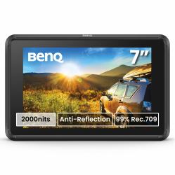 BenQ PVS7 17,8 cm [7"] Noir 1920 x 1200 pixels Rétroéclairage à LED (PVS7 7 ZOLL 2000 NITS - BENQ KAMERAMONITOR)