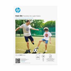 HP Iron-On Transfers for Light Fabric A4 [210 x 297 mm] 10 sheets (HP IRON-ON TRANSFERS FOR LIGHT FABRI)
