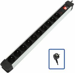 10-WAY POWER STRIP WITH SURGE - PROTECT 10x16A - 3500W - - Warranty: 24M