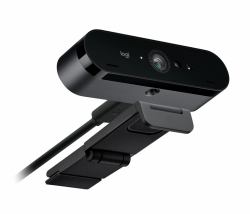 Logitech BRIO 4K webcam 13 MP 4096 x 2160 pixels USB Noir (Logitech Webcam BRIO 4K Ultra HD, Windows Hello 4096x2160, Audio, USB, Externe Abdeckblende)
