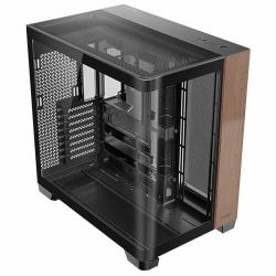 Antec C8 Curve Wood Full Tower Black, Transparent, Wood (Antec CX500M Constellation C8 Full TowerGaming Case, 1 x USB Type-C / 2 x USB 3.0, Curved Tempered Glass Front and Side Window Panel, Walnut...