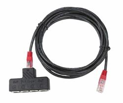 Vertiv SPS-4 séparateur ou commutateur de câbles Diviseur de câbles Noir (SENSOR PORT SPLITTER 4XRJ12 W/ - 3MT CABLE)