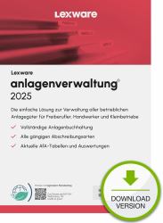Lexware anlagenverwaltung 2025 Download Jahresversion [365-Tage] Accounting 1 year[s] (Lexware anlagenverwaltung 2025 Jahresversion [365 Tage] - ESD-Download)