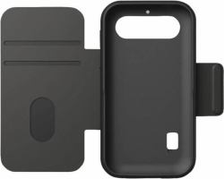 Doro 8879 coque de protection pour téléphones portables 10,2 cm [4"] Étui avec portefeuille Gris foncé (DORO WALLET CASE LEVA L11/X10)