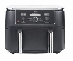 Ninja AF400EU friteuse Double 9,5 L Autonome 2470 W Friteuse d’air chaud Noir (Ninja AF400EU Foodi MAX Dual Zone 9,5L HeiÃluftfritteuse)