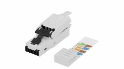 lanview LVN125445-CAT6A-UTP connecteur de fils RJ45 Zinc 