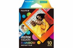 Fujifilm Instax Film 10 Shots SQUARE - Rainbow pellicule polaroid 10 pièce[s] 86 x 72 mm (Square 'Rainbow' Instant - Picture Film 10 Pc[S] 76.2 X - 50.8 Mm - Warranty: 12M)
