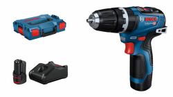 Bosch GSB 12V-35 Professional 1750 tr/min Sans clé 800 g Noir, Bleu (BOSCH GSB 12V-35, 2x3Ah, LBOXX - 06019)