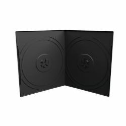 MediaRange BOX10-2 étui disque optique Boîtier DVD 2 disques Noir (Dvd Case For 2 Discs, 7Mm, - Pocket-Sized, Black - Warranty: 12M)