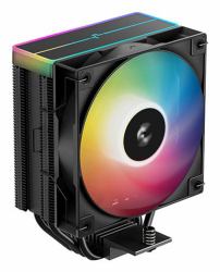 DeepCool AG400 BK ARGB V2 Carte SIM Ventilateur 12 cm Noir 1 pièce[s] (DeepCool AG400 Black ARGB V2 CPU Air Cooler, 120mm PWM Fan, 4 Direct Touch Heat Pipes, Addressable RGB, LGA1851/1700/1200, AM...