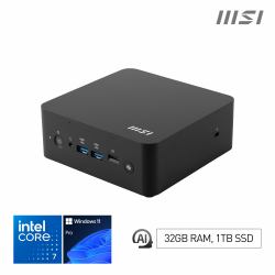 MSI Cubi NUC AI+ 2MG Intel Core Ultra 7 258V, Desktop PC, NUC, SFF, Mini Computer, HTPC, [32GB RAM, 1TB Storage, Windows 11 PRO NextGen Premium], Intel Arc Graphics/Embedded DDR5/Dual ThunderBolt 4...