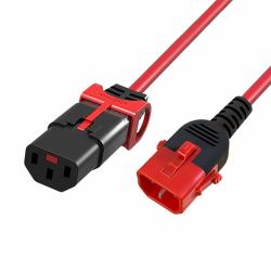 scolm 1M C14-C13 D-Lck Rd PVC 1.0MM