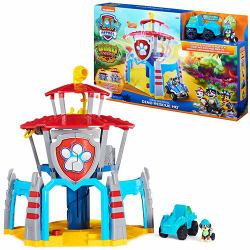 PAW Patrol LA PAT' PATROUILLE – PLAYSET QUARTIER GENERAL PAT' PATROUILLE – Univers Jouet Avec Effets Sonores Dino Rescue avec Figurines Dinosaure et Rex – 6059295 – – Jouet Enfant 3 Ans e...