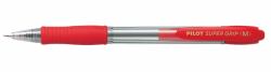 Pilot SuperGrip M Rouge Stylo à bille rétractable avec clip Moyen (Kuglepen m/klik Super Grip 1,0 rÃ¸d)